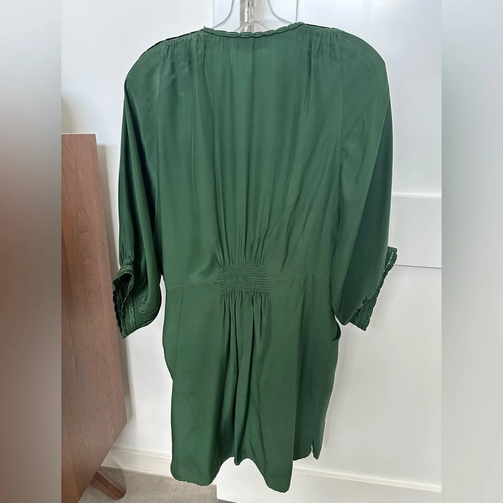 Isabel Marant Étoile Forest Green Designer Dress. Size 1/S.. - Picture 2 of 6